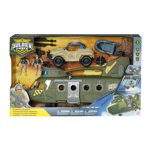 军事模型儿童益智玩具DIY集多美轰天勇将运输直升机套装 545144