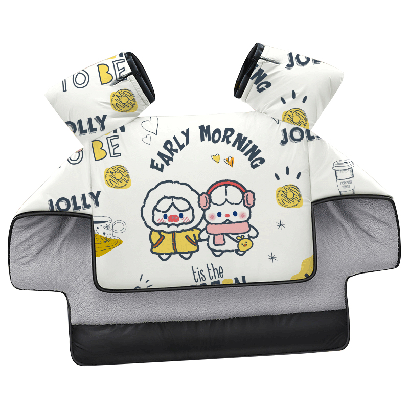 徕本电动车挡风被冬季加绒加厚摩托电瓶电车防风罩防水板四季通用