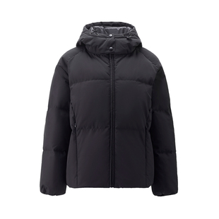 佐丹奴羽绒服女秋冬新款控温蓄热撞色帽里连帽羽绒外套女13375673