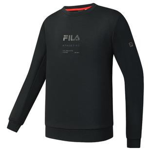 FILA 斐乐官方套头卫衣男2025冬季新款运动跑步健身打底加绒长袖