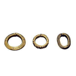 字母/龙纹多款黄铜开口环纯铜圆圈钥匙挂件搭配组装安装连接百搭