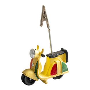 创意卡通巴士立式照片夹子可爱办公室桌面摆件便签夹名片夹留言夹