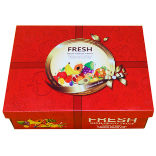 水果礼盒包装高档通用超大号15斤拼装红色节日礼品盒空纸箱子定制