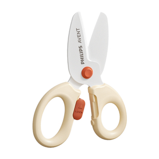 飞利浦新安怡宝宝专用陶瓷辅食剪刀可剪肉菜婴儿辅食刀便携外带