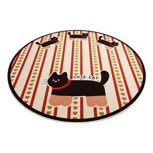 可拆洗2026新款客厅儿童房地毯圆形床边毯可机洗隔音地垫卧室垫子