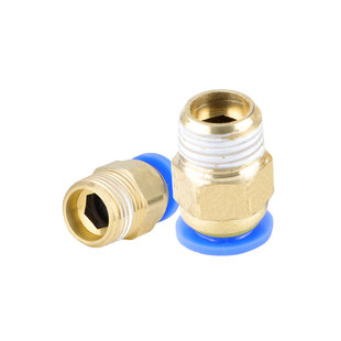 模具PC气动快速接头螺纹直通英制细牙快插气管铜水嘴水管气管元件