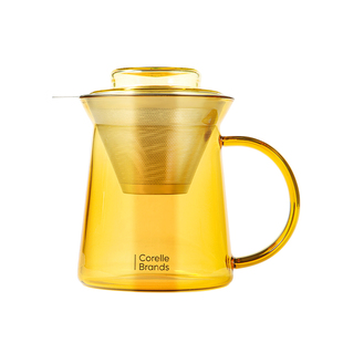 康宁男女款高硼硅玻璃茶水分离茶具泡茶杯茶咖两用杯2025年新款