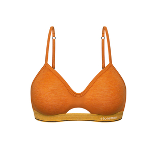 stonemen【源自澳洲】天丝无钢圈法式三角杯文胸小胸聚拢显大内衣