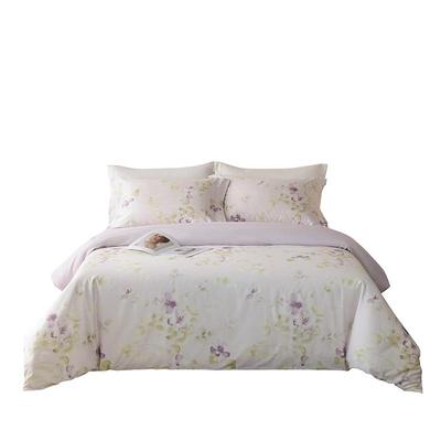 乐优家A类全棉床品四件套纯棉100%棉三件套床单被套轻奢花卉春夏4