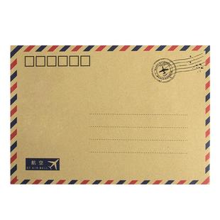 航空信封复古牛皮纸可邮寄明信片卡片生日贺卡定制信封袋可印logo高级仪式感手写信情书欧式ins信封信纸套装