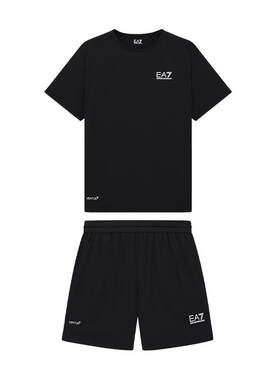 EA7/阿玛尼男士短款跑步运动套装