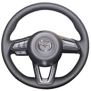 徐记马自达3昂克赛拉真皮方向盘套手缝cx-5cx-30CX50马6睿翼cx4