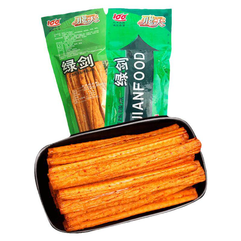 绿剑辣条小包装干吃的儿时童年8090后老式解馋的零食校园怀旧面筋