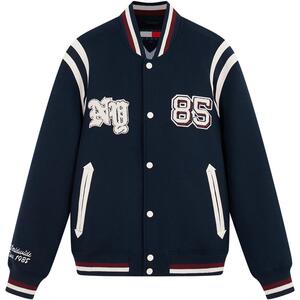 Tommy男装含羊毛棒球棉服夹克