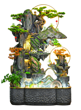 循环活水加湿假山风水轮流水生财