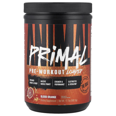 Animal,Primal™ 锻炼前强化配方，血橙味，17.7 盎司（502.5 克）