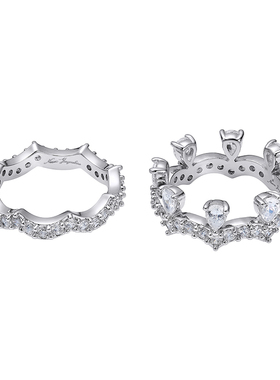 NJJewelry弧形叠搭水滴戒指