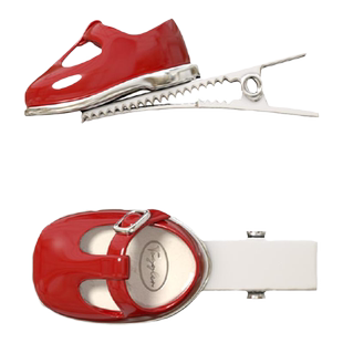 TOGGLER mini系列 迷你玛丽珍蝴蝶结珍珠芭蕾鞋珐琅贝壳发夹发卡