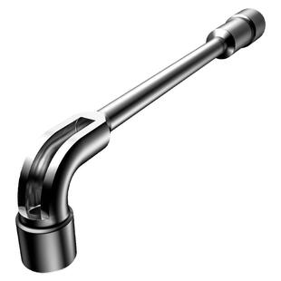 L型套筒扳手7字型烟斗型弯头穿孔扳手汽修工具双头外六角套筒17mm
