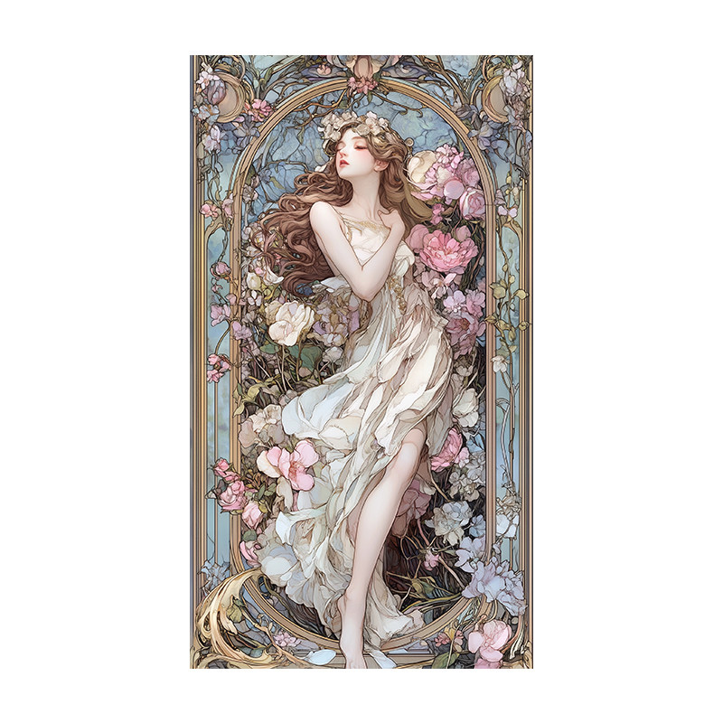 【花田错】花神系列钻石画鸾尾花神点图玄关高颜值手工装饰画方钻