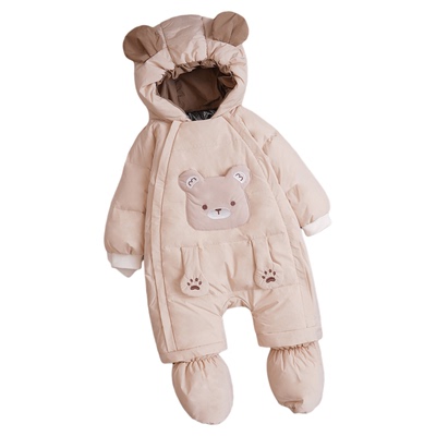 白鸭绒婴儿羽绒服2025冬季新款