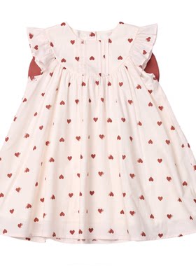 RyleeCru官方正品女童女宝爱心连衣裙26春2新品
