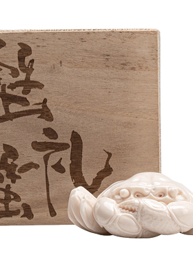 炼器创意陶瓷螃蟹家居装饰摆件