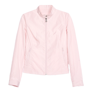 圣大保罗秋季纯色休闲夹克外套通勤运动合身舒适立领上衣气质女装