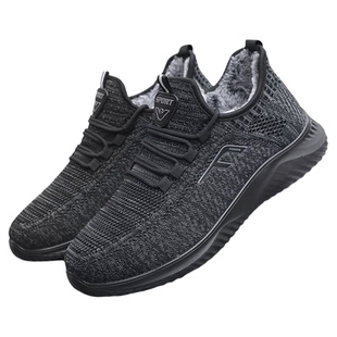 冬季老北京布鞋男棉鞋加绒保暖中老年爸爸运动休闲鞋平底二棉男鞋