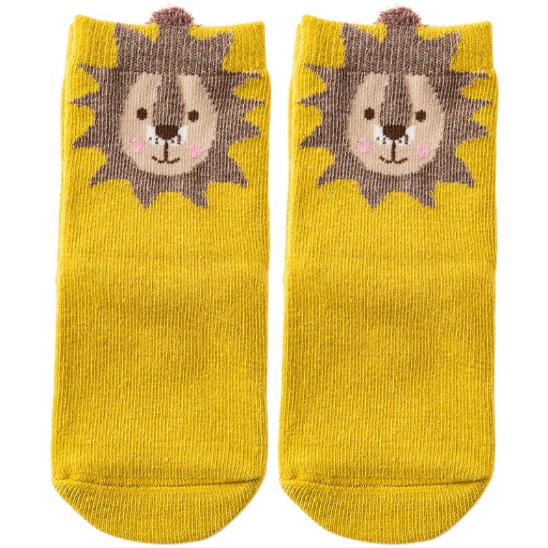 caramella儿童袜子男童女童春秋季卡通纯棉中筒袜宝宝袜子礼盒装