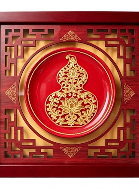 厦门漆线雕真金悬壶济世摆件