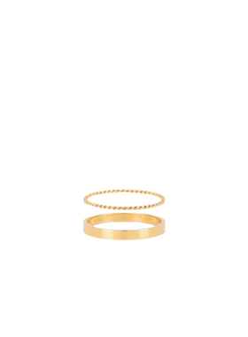 petit moments STACKER 戒指revolve时尚小众新款金色
