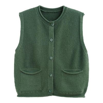 砚台家男童纯色针织马甲
