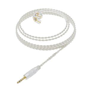 D7镀银耳机线数字解码Typec升级线2pin线材0.78双针0.75mm带麦