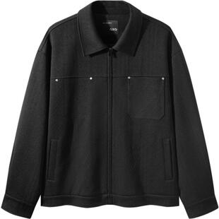 GXG男装 暗纹提花夹克男休闲外套 24年秋品G24X213061