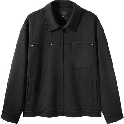 GXG男装  暗纹提花夹克男休闲外套 24年秋品G24X213061