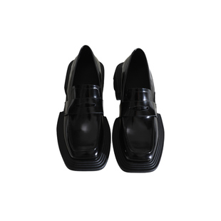 莲花府邸2025新款英伦小皮鞋春季百搭休闲真皮欧美时尚深口单鞋女