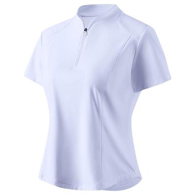 361运动上衣女短袖半拉链健身服