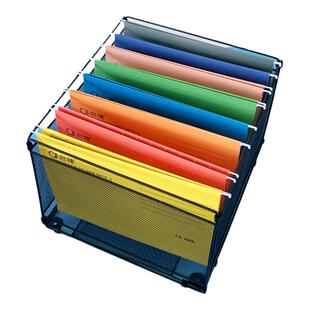 资料袋卡箱彩色纸质挂劳夹a4吊挂夹文件夹快劳夹带挂钩fc办公用品