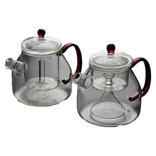 电陶炉耐热玻璃蒸茶壶煮茶器蒸汽煮茶壶黑茶普洱烧水壶泡茶壶家用