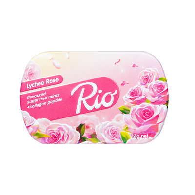 Rio荔枝玫瑰香气无糖接吻糖