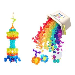 mideer弥鹿雪花片拼插积木益智拼装生日礼物儿童大号加厚玩具