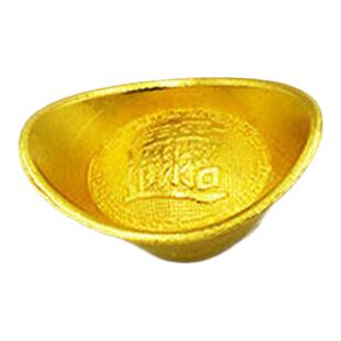 元宝金元宝银元宝大小号实心合金复古袖珍小元宝供奉用品家居摆件