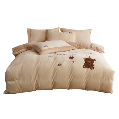 牛奶绒床上四件套冬季加厚