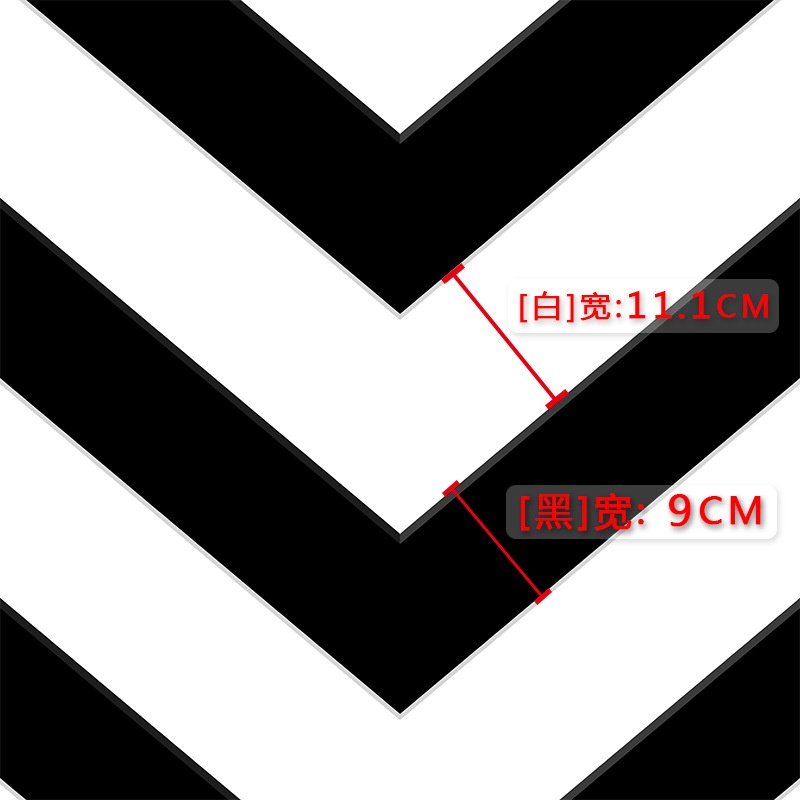 现代简约黑白横条纹波浪餐厅3D背景立体客厅纸墙纸理发墙壁服装店