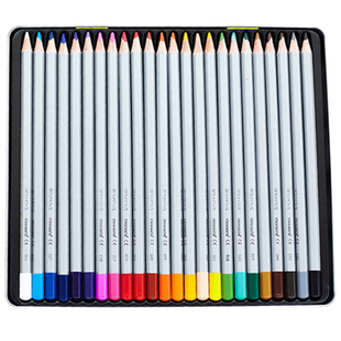 慕那美旗舰店 韩国monami彩色铅笔铁盒装12色24色36色48色油性彩铅绘画笔芯水彩铅笔礼品礼盒BAUHAUS