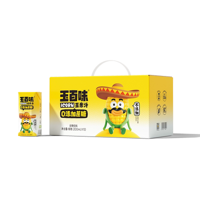 玉百味鲜榨玉米汁0脂肪NFC工艺