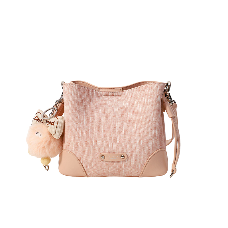 南风Chio2nd 粉红星球水桶包包女式2025新款日常通勤百搭斜挎小包