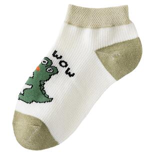 男童袜子夏季薄款棉袜透气短袜儿童船袜男孩小孩宝宝大童短款网眼