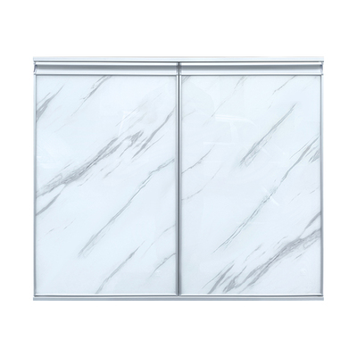 橱柜门板订做钢化玻璃带框免打孔